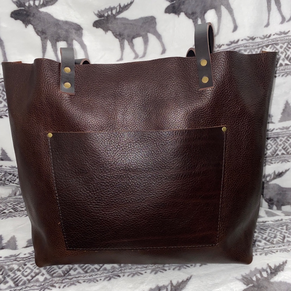 OS XL Classic pebbled Coldbrew tote from Portland Leather Goods